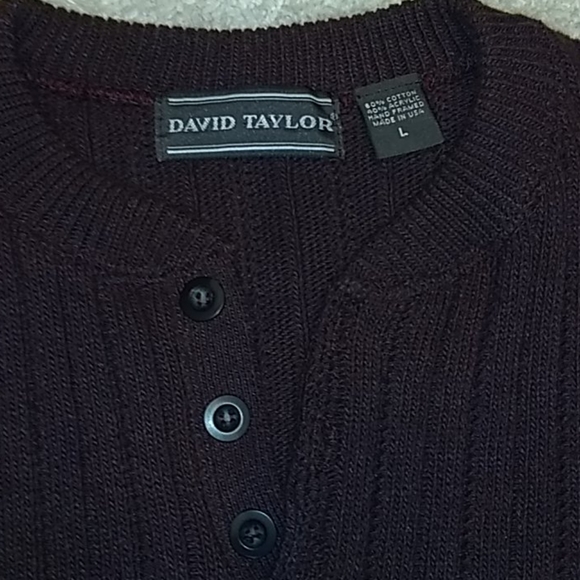 David Taylor mans pull over sweater. - Picture 2 of 6